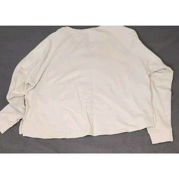 Judith March Large Ivory Pink Pizza Lover Cropped Oversized Sequin Sweatshirt - Picture 2 of 11